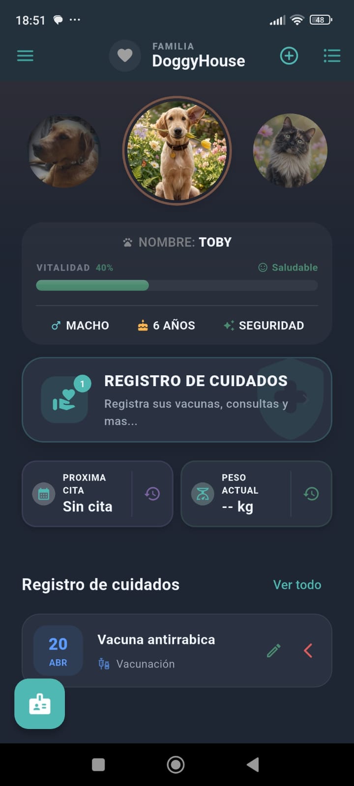 Dashboard Toby